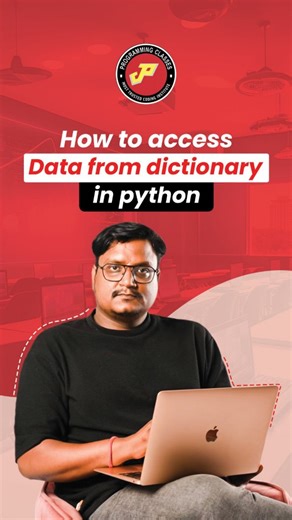 Programming Classes on Instagram: "Python Interview Questions | How to access Data from dictionary | Programming Classes A dictionary stores data in key–value pairs. You can access the value by using its key. Using square brackets returns the value but gives an error if the key is missing. Using the get() method is safer because it does not cause an error. get() returns None if the key is not found. You can also provide a default value to return when the key is missing. ✅ Best Practice: Use get(