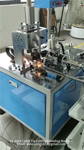 Auto CV Joint Boot Clips Cutting&Welding Machinea