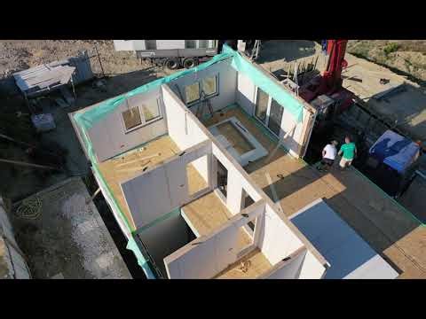 panelized system for prefab house, fast way to build house