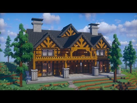 How to build a Large Log Cabin - Minecraft Tutorial (Part 1)