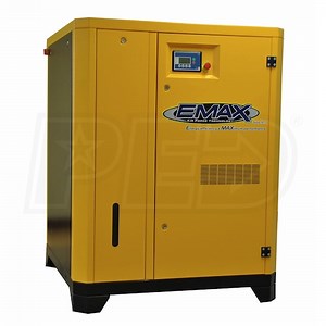 EMAX ERV0400003D 40-HP Variable Speed Tankless Rotary Screw Air Compressor 208V 3-Phase