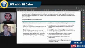 Learn from the best! Watch this segment of the IH Cairo Live Session featuring Laura Woodward, a CELTA tutor and assessor, as she reveals "CELTA Assignment 1 - Focus on the learner." Discover how to analyze your students' challenges and enhance your teaching skills. Enhance your teaching career with the CELTA course with IH Cairo! Reserve your spot for the upcoming CELTA course: https://go.ihcairoeg.com/uflmV #celta #tefl #tesol #teaching #training | International House Cairo