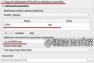 輸出tif的地理資訊(.tfw) - QGIS
