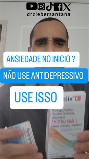 Psiquiatra - Dr Cleber Santana on Instagram: "Se sua ansiedade está no início não use antidepressivo use isso pode ajudar a melhorar. Quando a ansiedade tá no início você sente irritabilidade, preocupação excessiva com o futuro, dificuldade de concentração, cansaço, insônia, alterações de apetite, e sintomas físicos como coração acelerado, suores, tremores, e problemas digestivos. Mas isso não é sempre é de vez em quando então você pode usar o pasalix 1000mg duas vezes ao dia. Ele age no gaba o