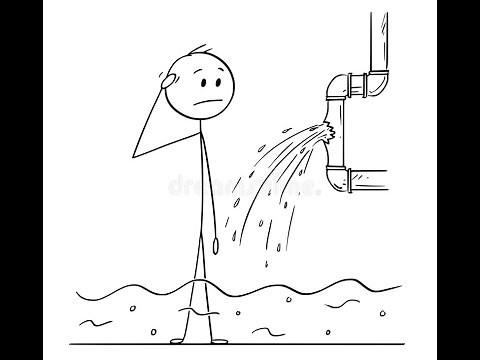 How to repair broken PVC pipe with four 90 elbows