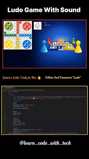Learn_code_with_tech on Instagram: "Ludo Game Using HTML CSS JavaScript Source Code Link in Bio 👆 Telegram Channel Follow for more @learn_code_with_tech . Follow for more! #html #css #html5 #css3 #csstricks #cssanimation #learnhtml #learncss #csstips #csstipoftheday #webdeveloper #uidesign #uxdesign #webdesign #webdevelopment #frontenddeveloper #frontendwebdeveloper #100daysofcode #softwareengineer #javascriptseries"