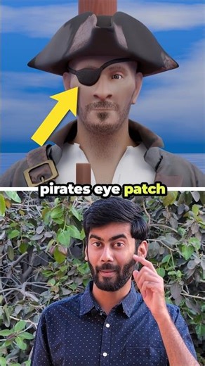 Why pirates wear eye patches #shorts #interestingfacts