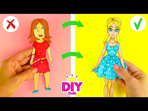 HOW TO MAKE PAPER DOLL DIY TUTORIAL EASY PAPERCRAFT