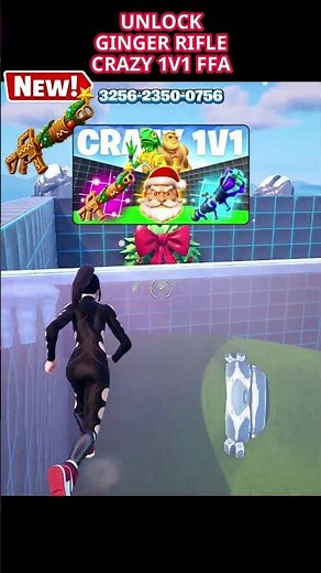 GINGER RIFLE IN CRAZY 1V1 FFA All Guns & Rides FORTNITE MAP #shorts #fortnitecreative