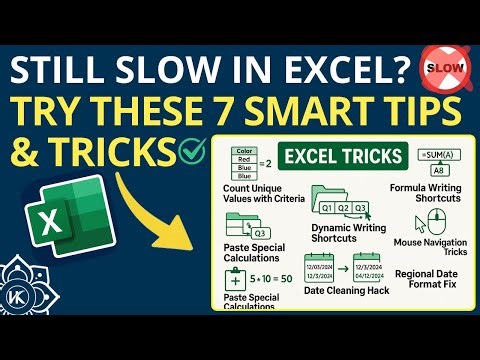 Stop Wasting Time in Excel – 7 Powerful Tricks You Need!