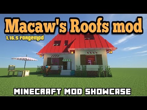Minecraft 1.16.5 - Macaw's Roofs mod