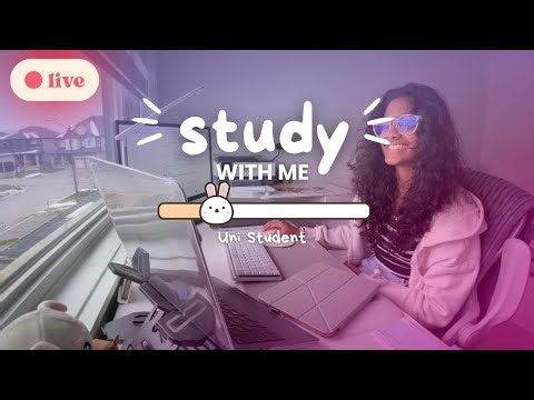 [~3hr] Chill Work Session | Online Lec Before Heading to Uni 💻📚