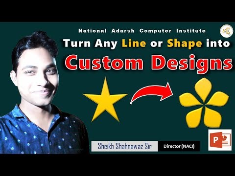 Turn Any Line or Shape Into Custom Designs | PowerPoint Tutorial | Sheikh Shahnawaz Sir