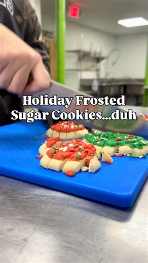 Well there might be a bit more than just these…but I mean come on! It’s a holiday favorite! It’s a year round favorite! These, plus some other special stuff (have you heard of caramelized white chocolate 🤤), topped with our special frosting and loads of sprinkles makes this cookie one of our best sellers. You can’t miss this one this weekend 🙌🏼🎄🎅🏼 | Sweet Cheeks