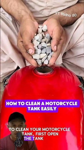 Effective Ways to Clean Rusty Motorcycle Tanks 🔧💥 #shorts #mechanicaltricks