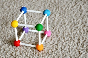 This colorful cube grounds virtual objects in the real world