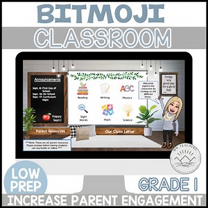 1st Grade Bitmoji Classroom