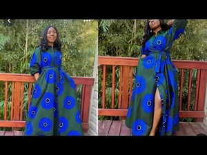 How To Cut And Sew Maxi Shirt Dress |Beginners Friendly Tutorial