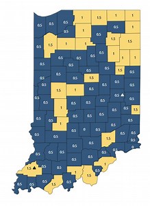 Allen County, 4 other NE Indiana counties, return to ‘yellow’ in latest COVID county map