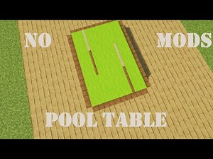 Billiards in Minecraft | How to Make a Pool Table without Mods