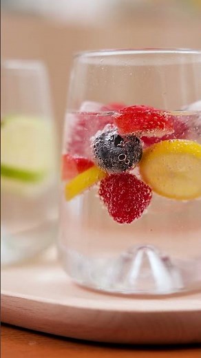 Sparkling Fruit Water with the Smeg Soda Maker