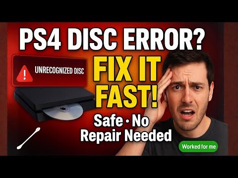 Fix PS4 ‘Unrecognized Disc’ — 3 Real Steps (No Repair)