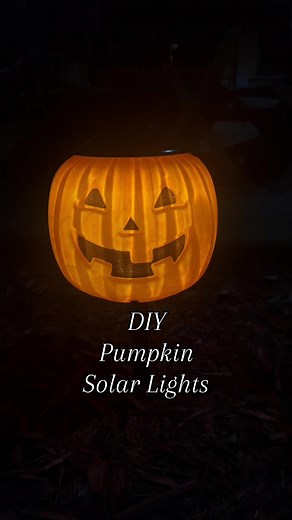 DIY Pumpkin Solar Lights: Illuminate Your Yard with Easy Outdoor Decor