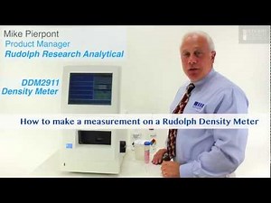 Density Meter, Measuring Density with the Rudolph Research DDM2911