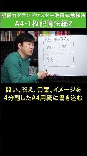 実例で解説！「A4・1枚記憶法」