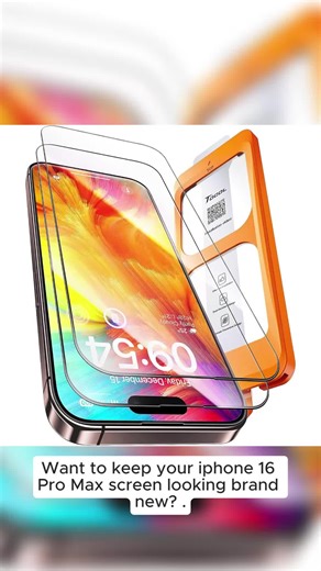 TOCOL iPhone 16 Pro Max Screen Protector - Military Grade