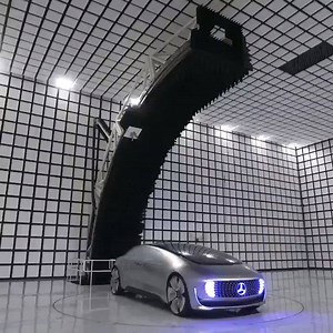 1.4K views · 18 reactions | Electromagnetic compatibility (EMC) is a key prerequisite for connectivity, self driving cars, shared services and eMobility. With the new test facility, Mercedes-Benz takes an important step as a pioneer in the digitisation of the automotive industry. This is what testing looks like! #MercedesBenz #Mercedes #SwitchtoEQ #EQC | Mercedes-Benz Cars Ireland | Facebook