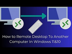 How to remote desktop to another computer