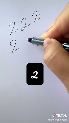 Creative Ways to Write Number 2 | Calligraphy Tutorial