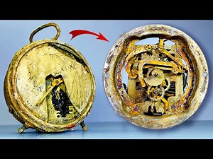 Antique Rusty German Clock - Restoration Video