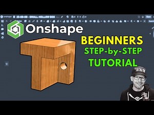 Onshape Beginners Step by Step Tutorial - BEGINNERS - Wood T BLOCK - Part for Students