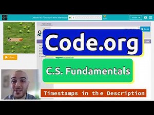 Code.org Course E Lesson 14 Functions with Harvester | Answers Explained | Express Lesson 21