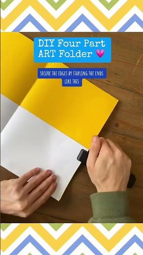 📂How to Make a DIY Four Part Art Pocket Folder #artsandcrafts