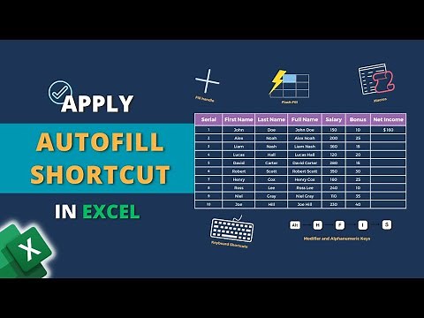 Apply AutoFill Shortcut in Excel