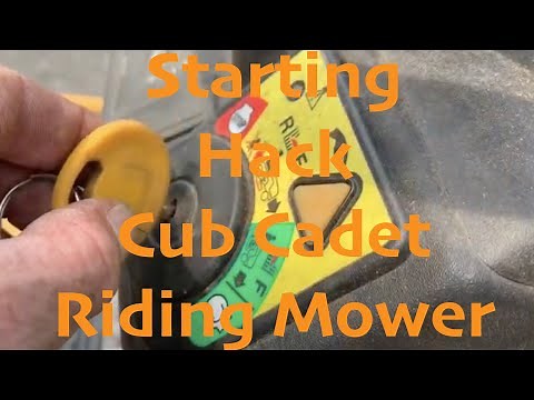 How to Jump Start Your Cub Cadet Riding Mower When It Won't Start! [Cub Cadet Troubleshoot]
