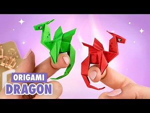 Origami Mini Paper Dragon | How to make paper dragon