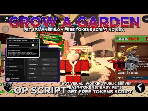 [NEW] Grow A Garden Script OP | *NEW SCRIPT!* PET SPAWNER 8.0 + FREE TOKENS SCRIPT! (NO KEY!)