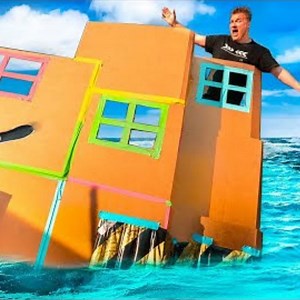 16K views · 39 reactions | SINKING The BIGGEST 3 Story Floating Box Fort TITANIC!! | Papa Jake | Facebook