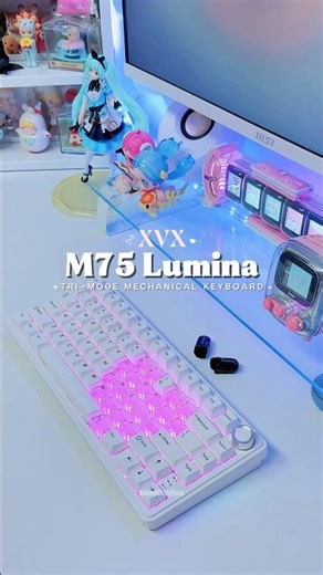 XVX M75 Lumina Tri-Mode 75% Mechanical Keyboard