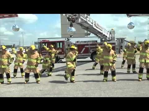 Firefighter Flash Mob: Stayin' Alive