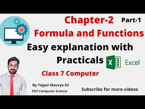 Chapter 2 Formula and functions | Part 1 |Easy explanation with practical | Class 7 Computer |