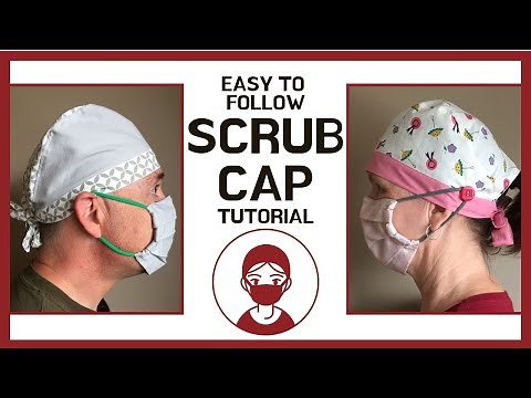 Scrub Cap with Ties for Men or Women!!! FREE PRINTABLE PATTERN!!!