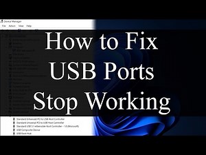 How to fix USB ports stop working on Windows 11, 10, 8, 7, XP and Windows Server 2022, 2019, 2003