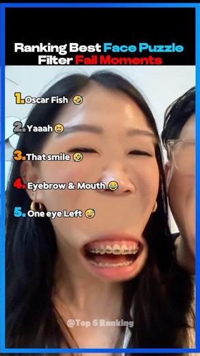 Funniest Face Puzzle Filter Fail Moments! #shorts #filterchallenge #tiktok