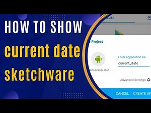 Sketchware | How to show the current date