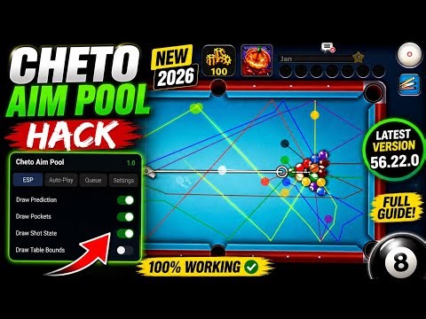 8 Ball Pool Secret Hack 2026 🎯 Cheto Tool Latest Version 56.22.0